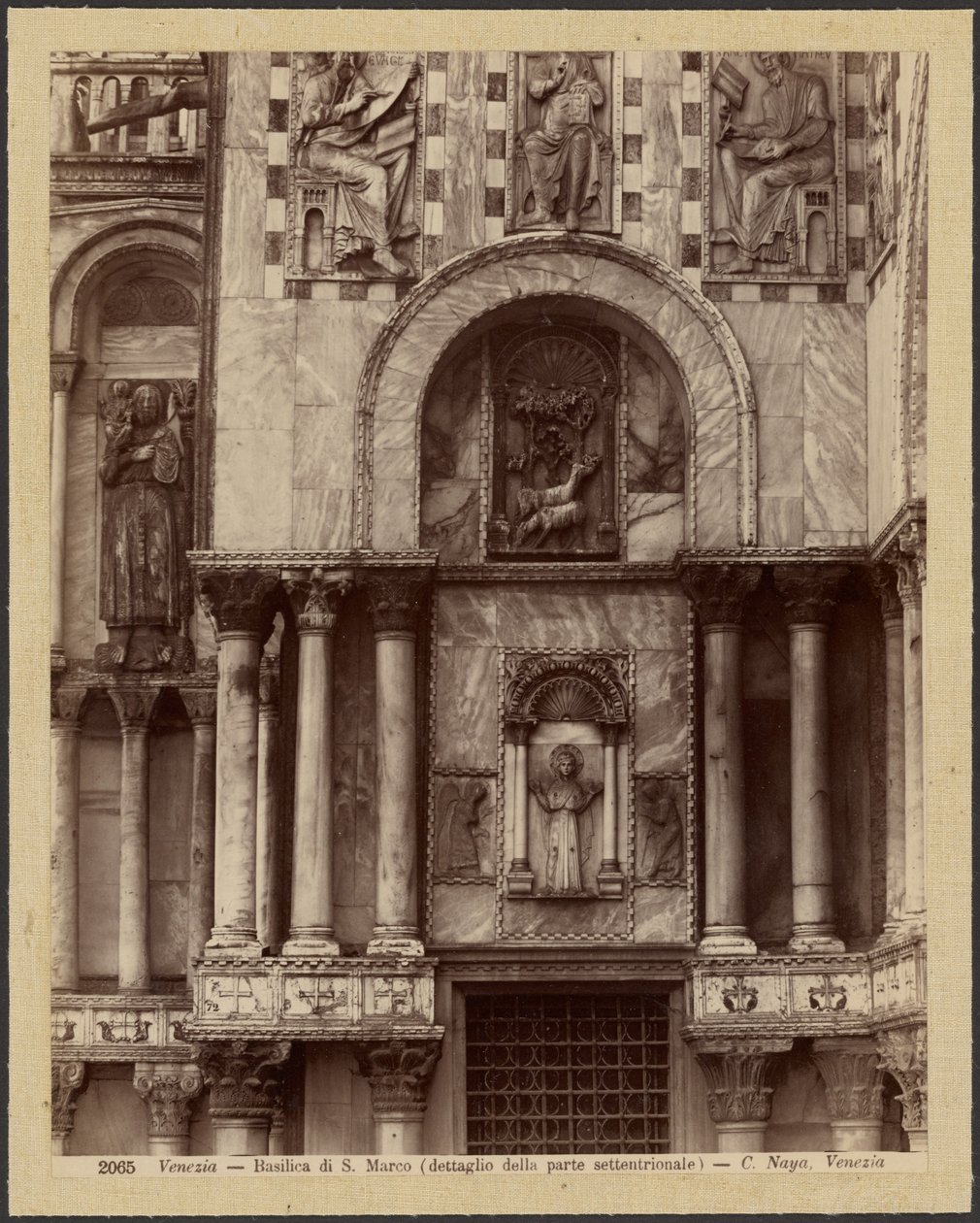 Basílica de San Marcos - detalle de la sección norte de Carlo Naya