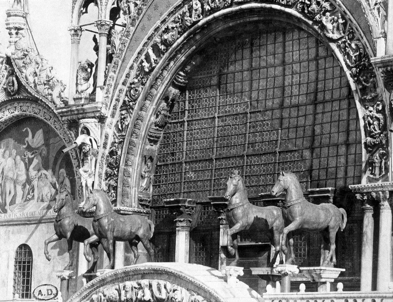Los caballos de la Basílica de San Marcos en Venecia - fotografía de C. Naya de Carlo Naya