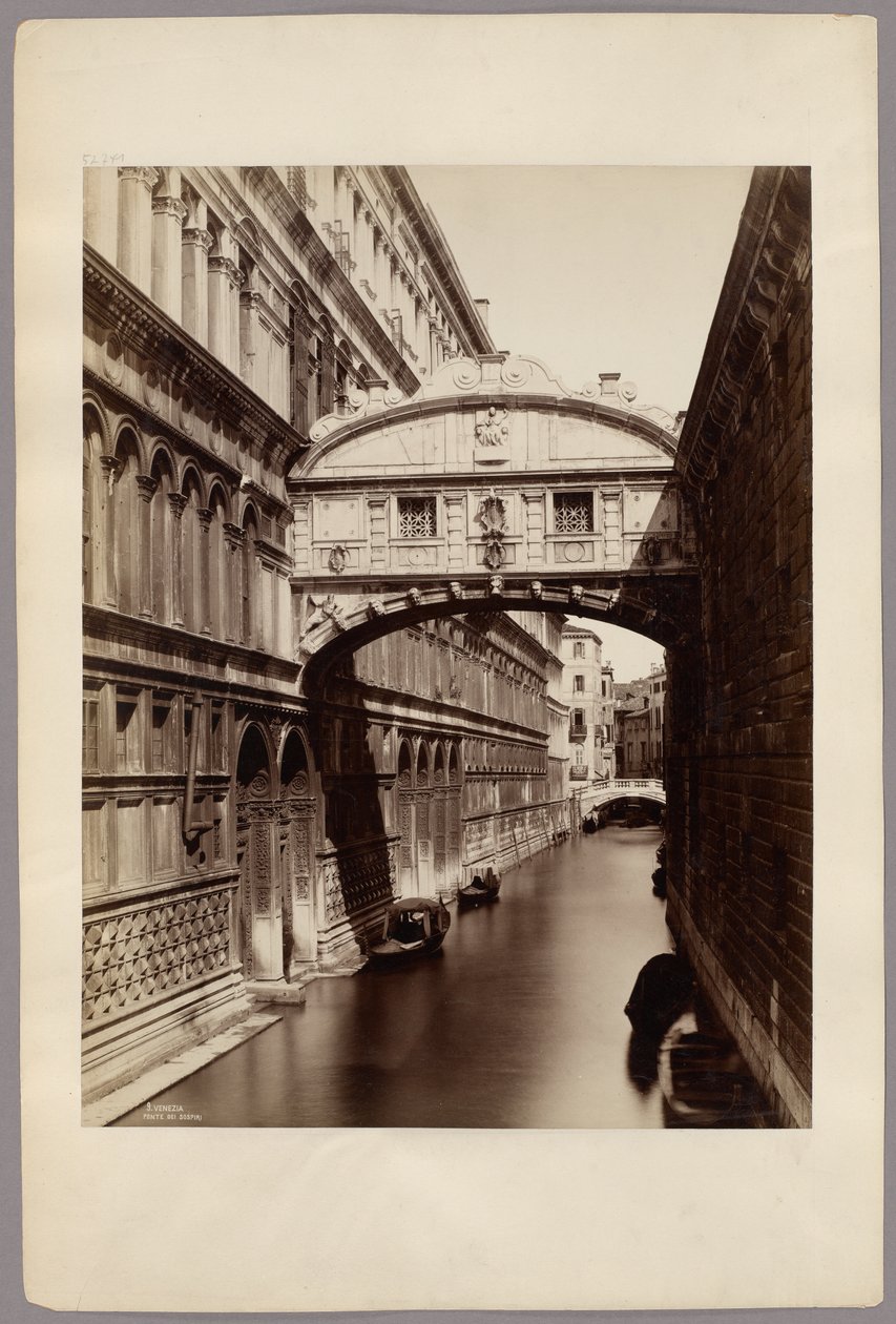 Venecia: el Puente de los Suspiros de Carlo Naya