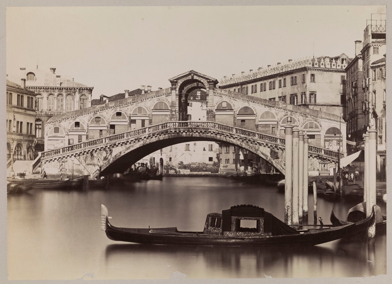 Venecia. El Gran Canal con vistas al Puente de Rialto de Carlo Naya