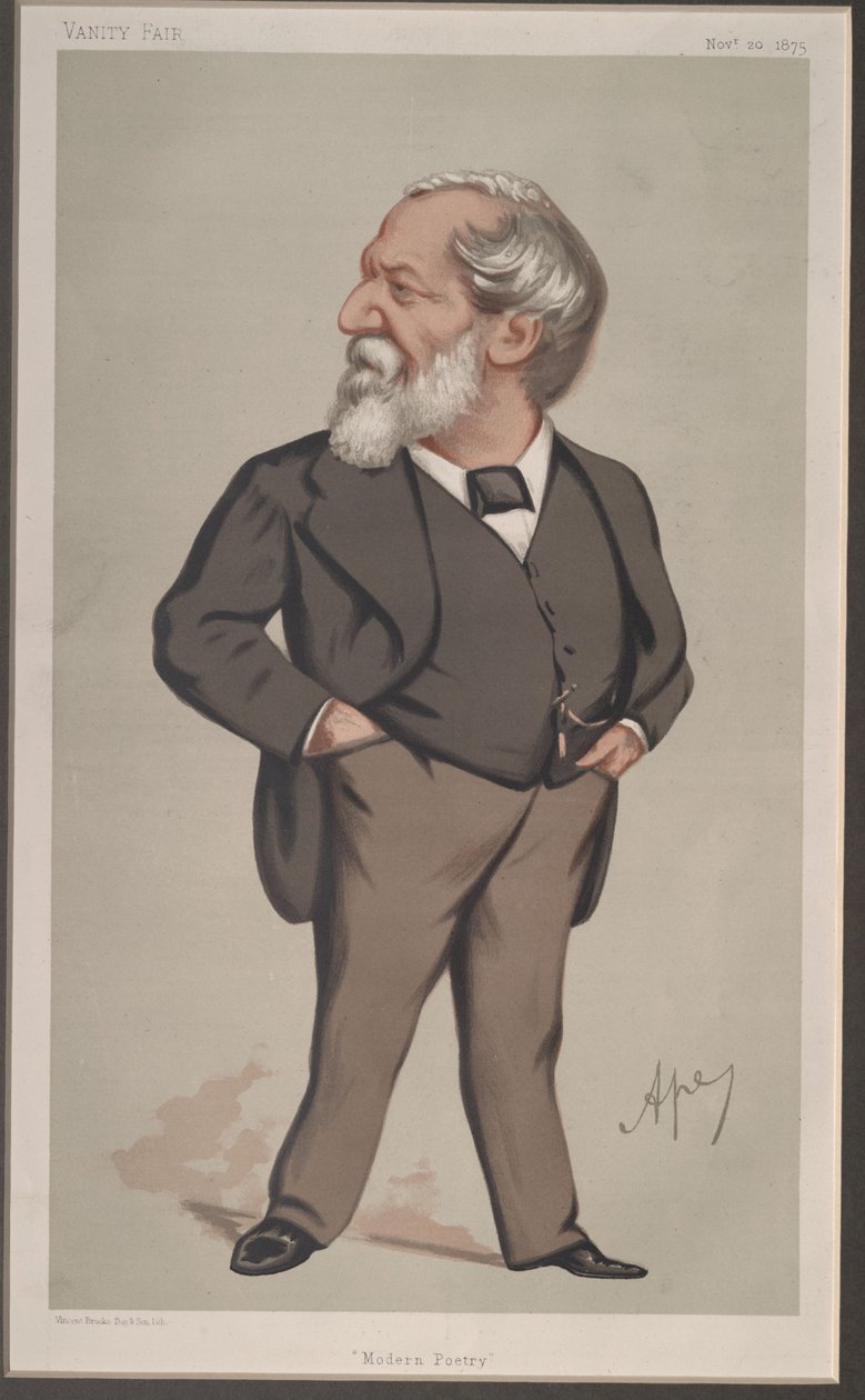 Robert Browning, Vanity Fair, 1875-11-20 de Carlo Pellegrini