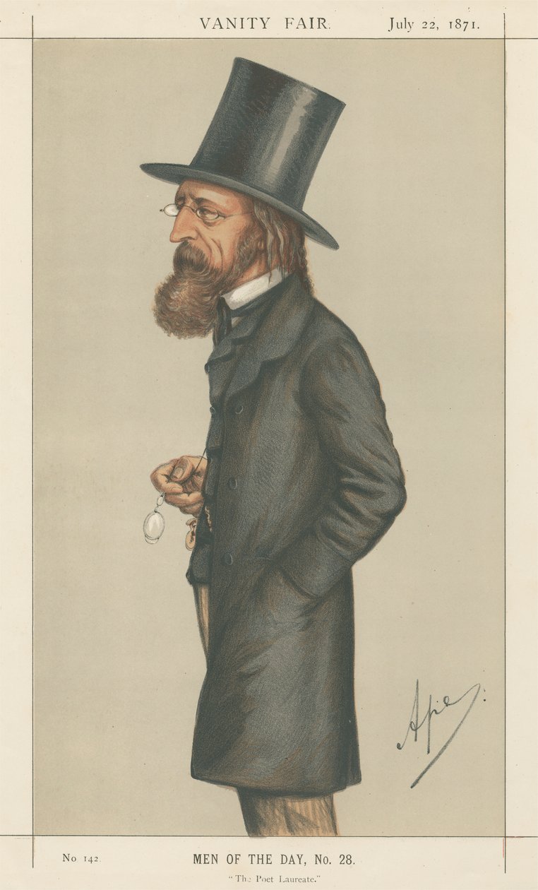 El Poeta Laureado, Lord A. Tennyson (serie Vanity Fair) de Carlo Pellegrini