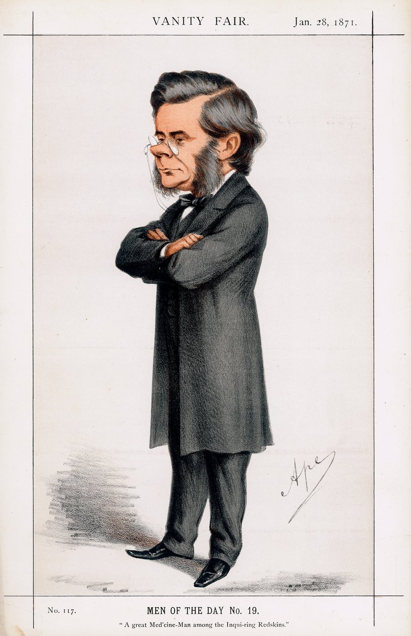 Thomas Henry Huxley, biólogo británico, 1871 de Carlo Pellegrini