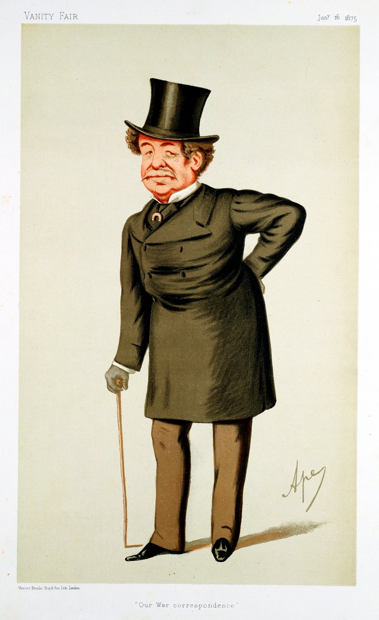 William Howard Russell, periodista británico nacido en Irlanda de Carlo Pellegrini