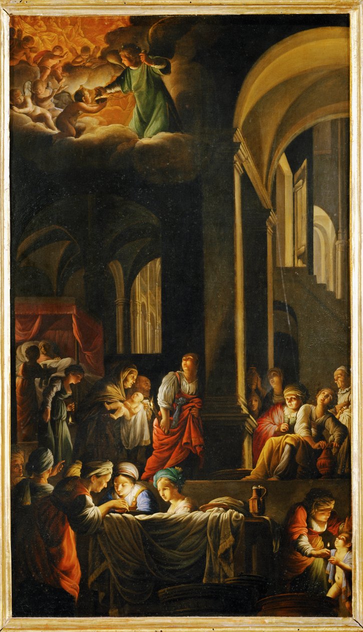 La naissance de la Vierge - Nacimiento de la Virgen María ... de Carlo Saraceni