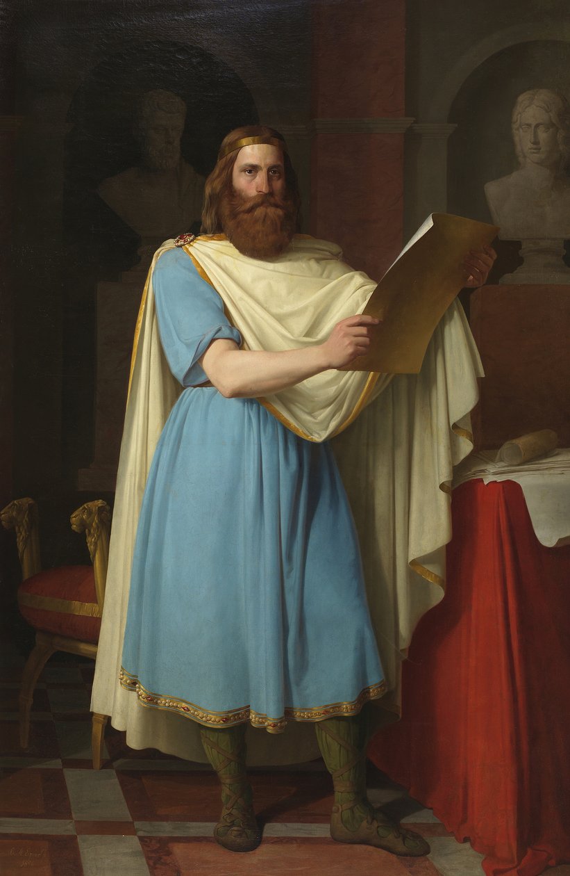 Alarico II, Rey Visigodo, 1856 de Carlos María Esquivel y Rivas
