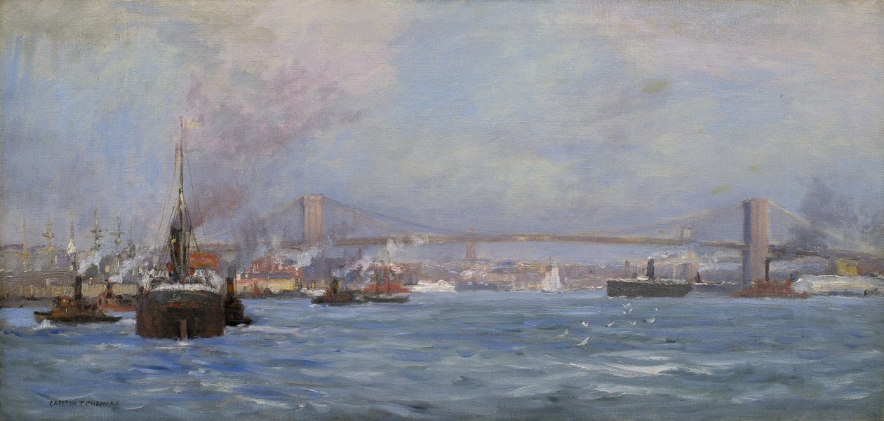 El East River, NYC, 1904 de Carlton Theodore Chapman