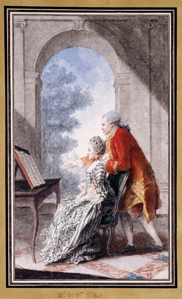 John Wilkes y la señorita Gertrude Carmontelle de Carmontelle