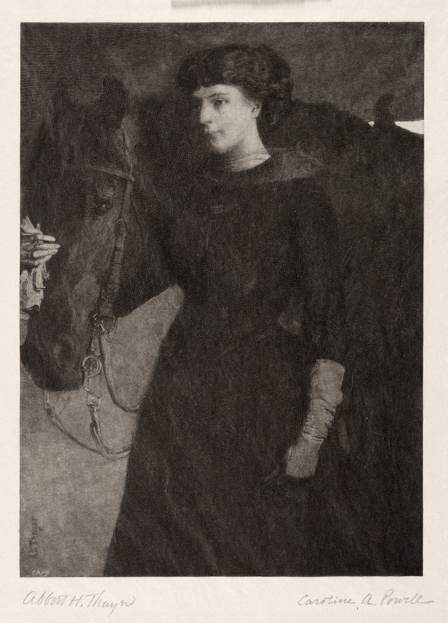 La Dama y el Caballo, 1887 de Caroline Amelia Powell