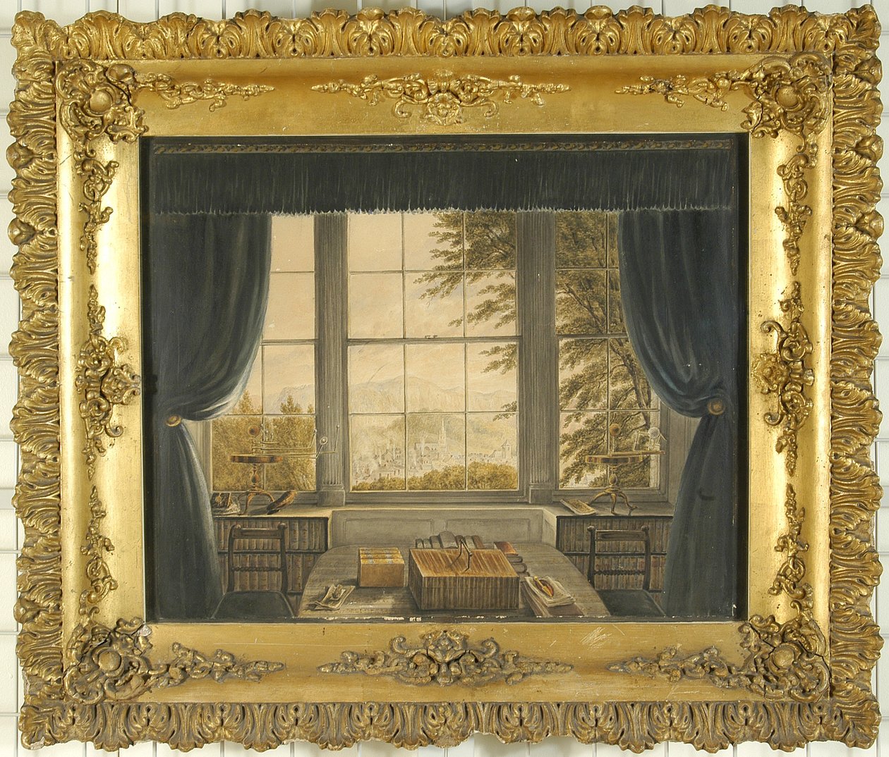 Ventana sur del estudio de Greta Hall, 1841 de Caroline Bowles