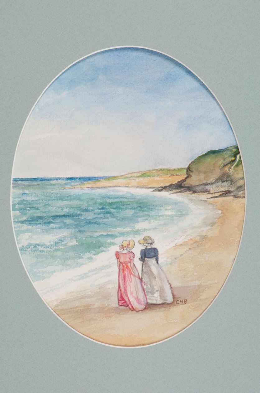 Anne y Henrietta pasean hacia el mar de Caroline Hervey Bathurst