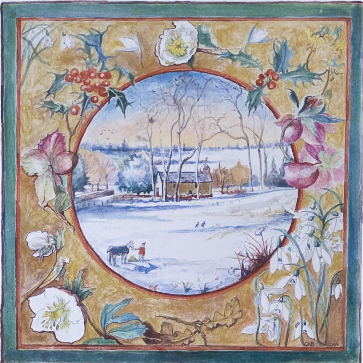 Mañana de Navidad, Little Somborne, 2007 de Caroline Hervey Bathurst