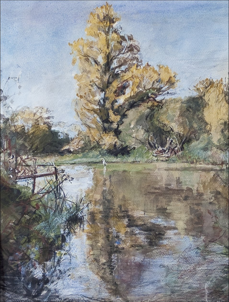 Principios de otoño en el río Test, 2007 de Caroline Hervey Bathurst