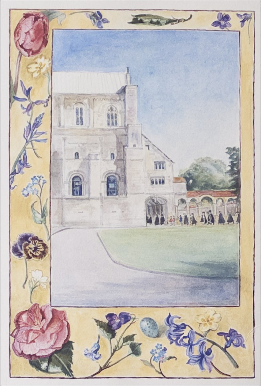 Catedral de Winchester, Coristas yendo a practicar, 2007 de Caroline Hervey Bathurst