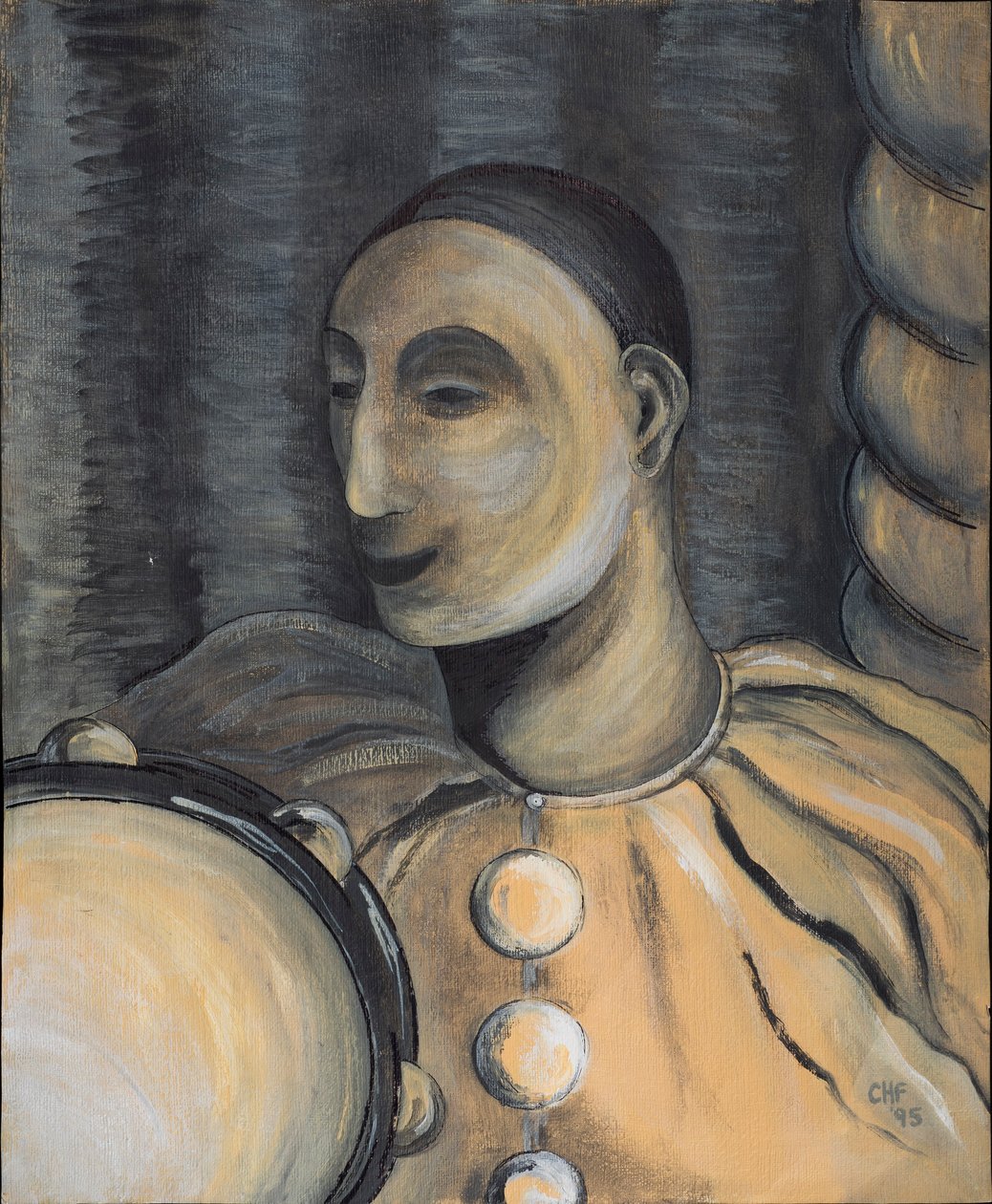 Payaso con pandereta, 1995 de Carolyn Hubbard Ford