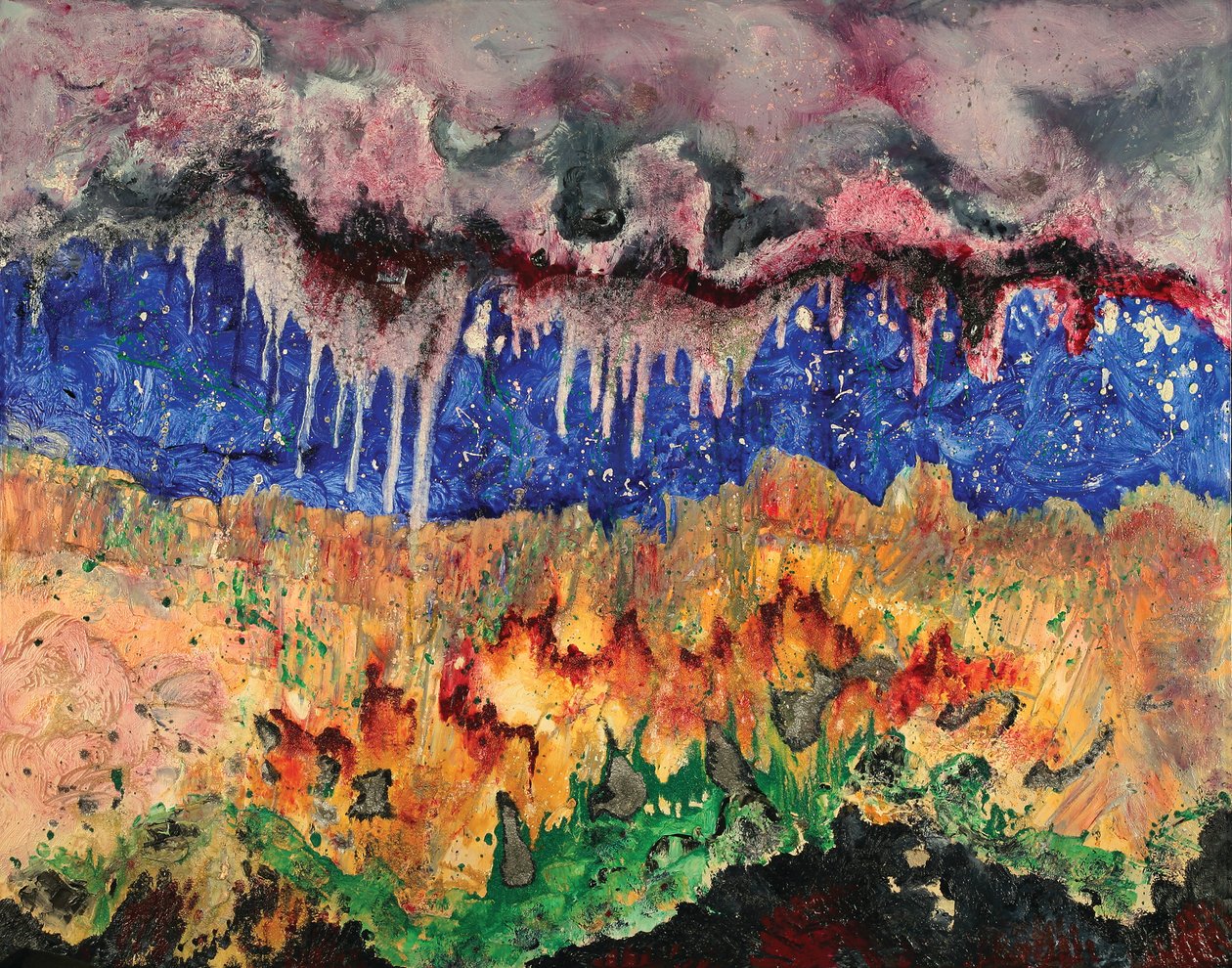 Gruta del Corazón, 2006 (óleo sobre lienzo) de Carolyn Mary Kleefeld