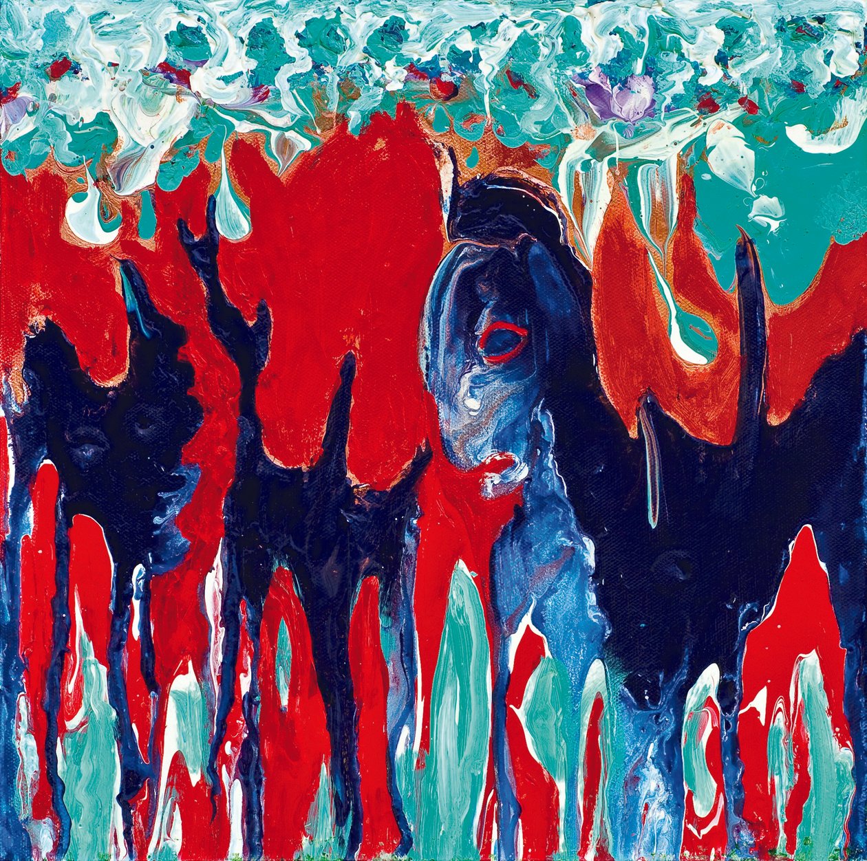 Bestias mutantes, 2011 (acrílico sobre lienzo) de Carolyn Mary Kleefeld