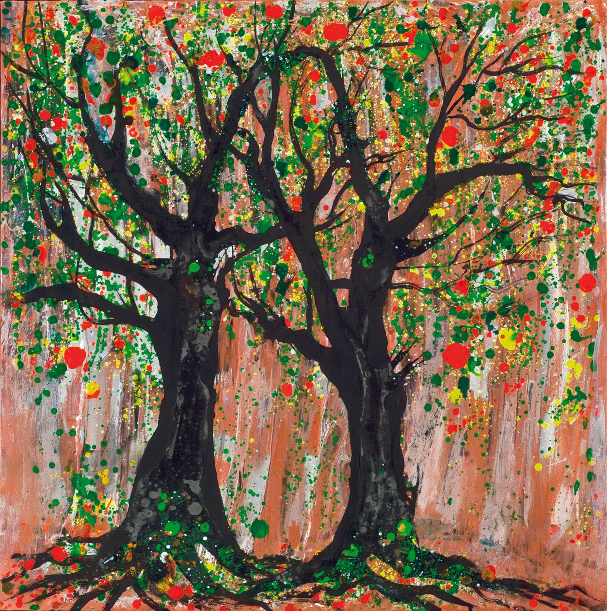 Granado, 2012 (acrílico y tinta sobre lienzo) de Carolyn Mary Kleefeld