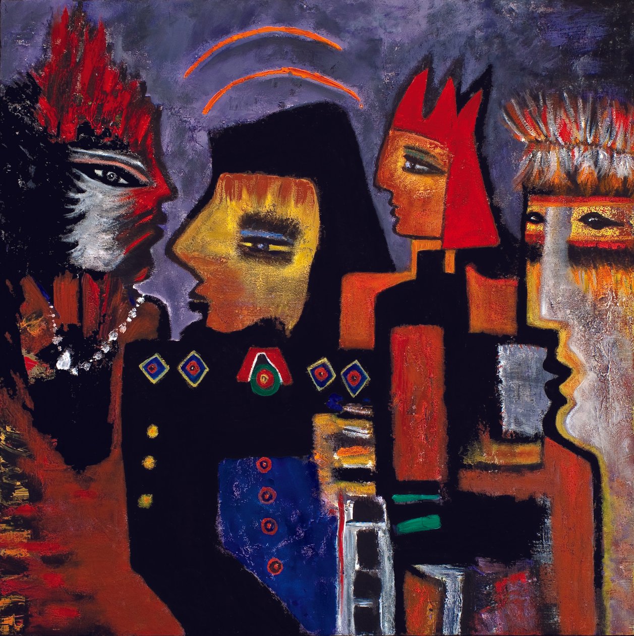 Los Mavericks, 2010 (óleo sobre lienzo) de Carolyn Mary Kleefeld