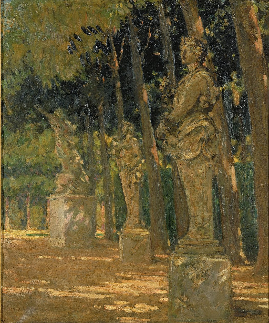 Carrefour al final del Tapis Vert, Versalles de Carroll Beckwith