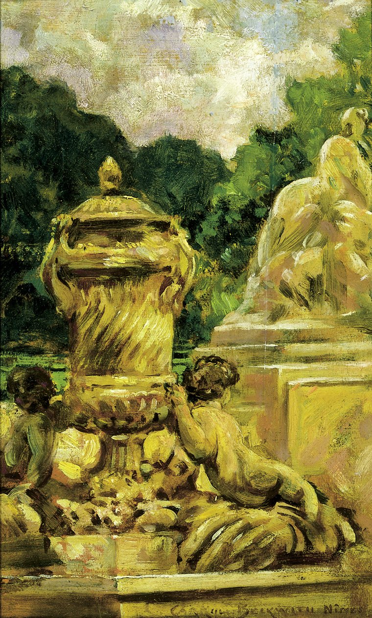 Jardín de la Fontaine en Nimes, Francia, 1911 de Carroll Beckwith