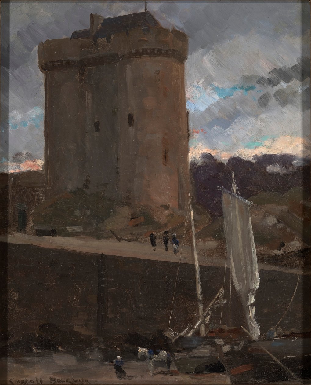 La Tour de Solidor en St. Severin, Normandía de Carroll Beckwith