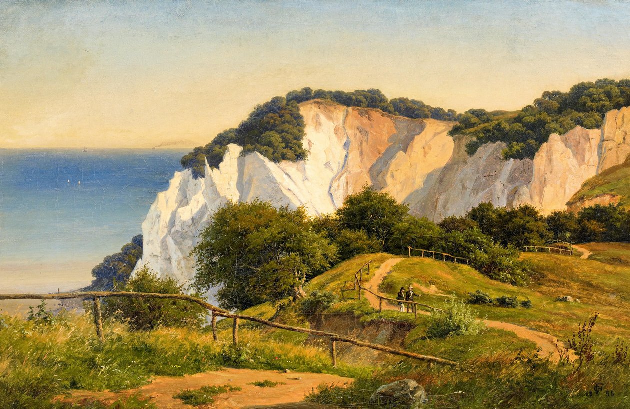 Día de verano en el acantilado de Møn de Carsten Henrichsen