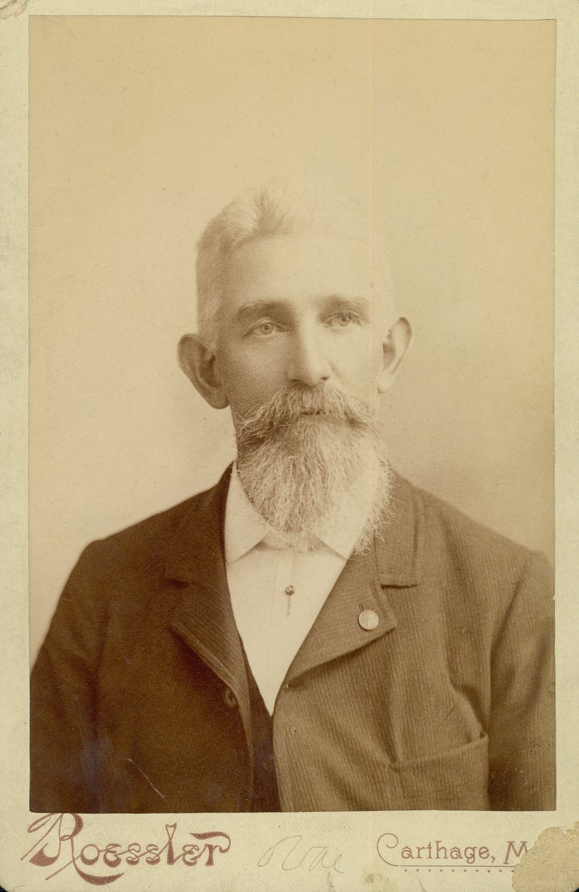 Retrato busto de William Leander Burlingame de Carthage Roessler