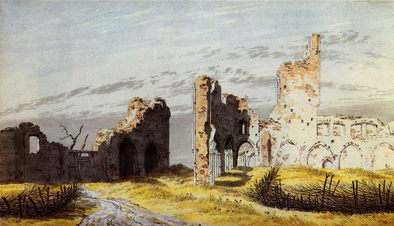 Las ruinas del monasterio Eldena de Caspar David Friedrich