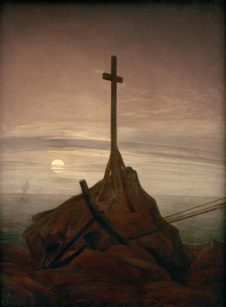 Cruz en el Báltico de Caspar David Friedrich