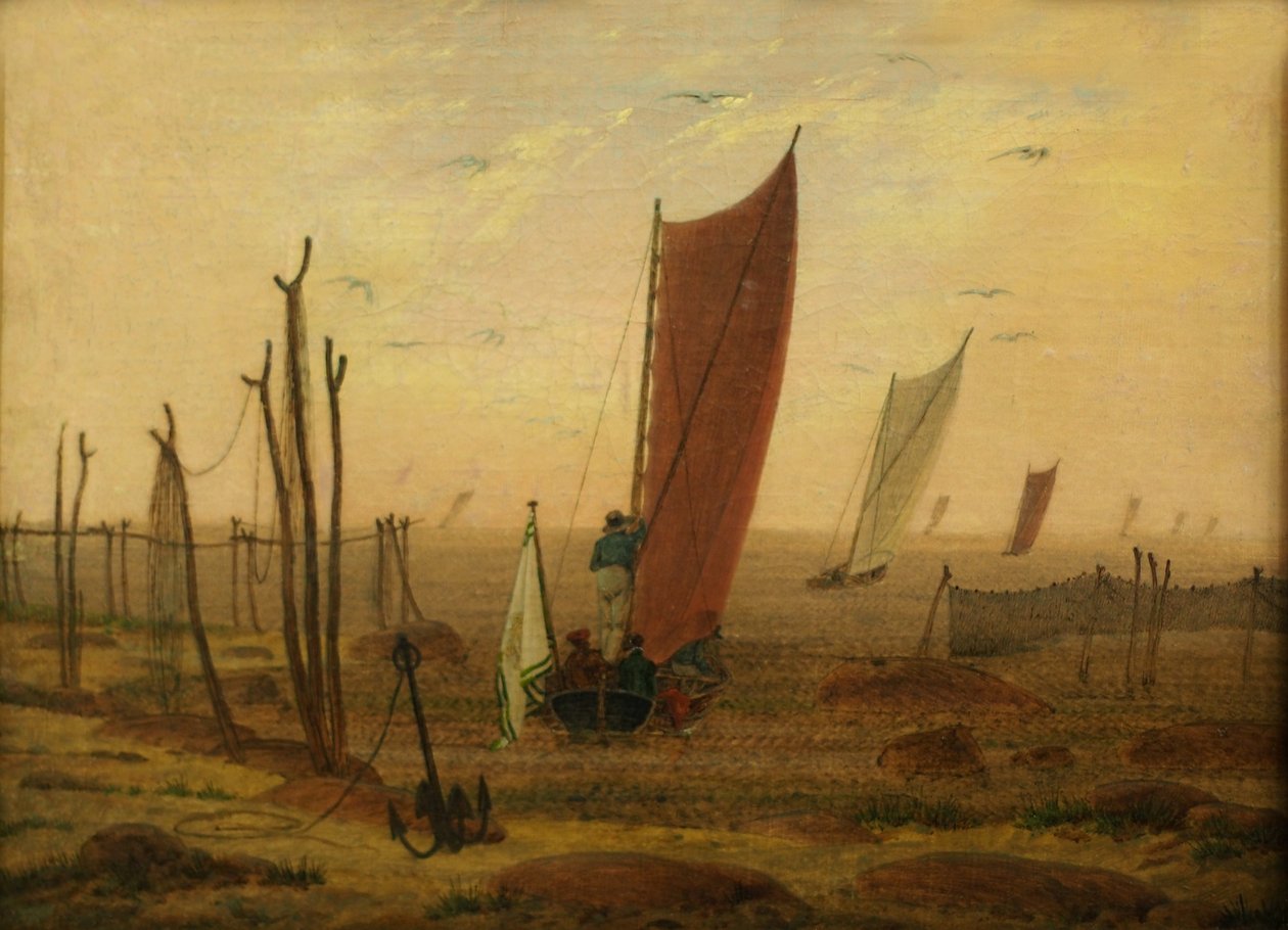Mañana (Salida de los botes) de Caspar David Friedrich
