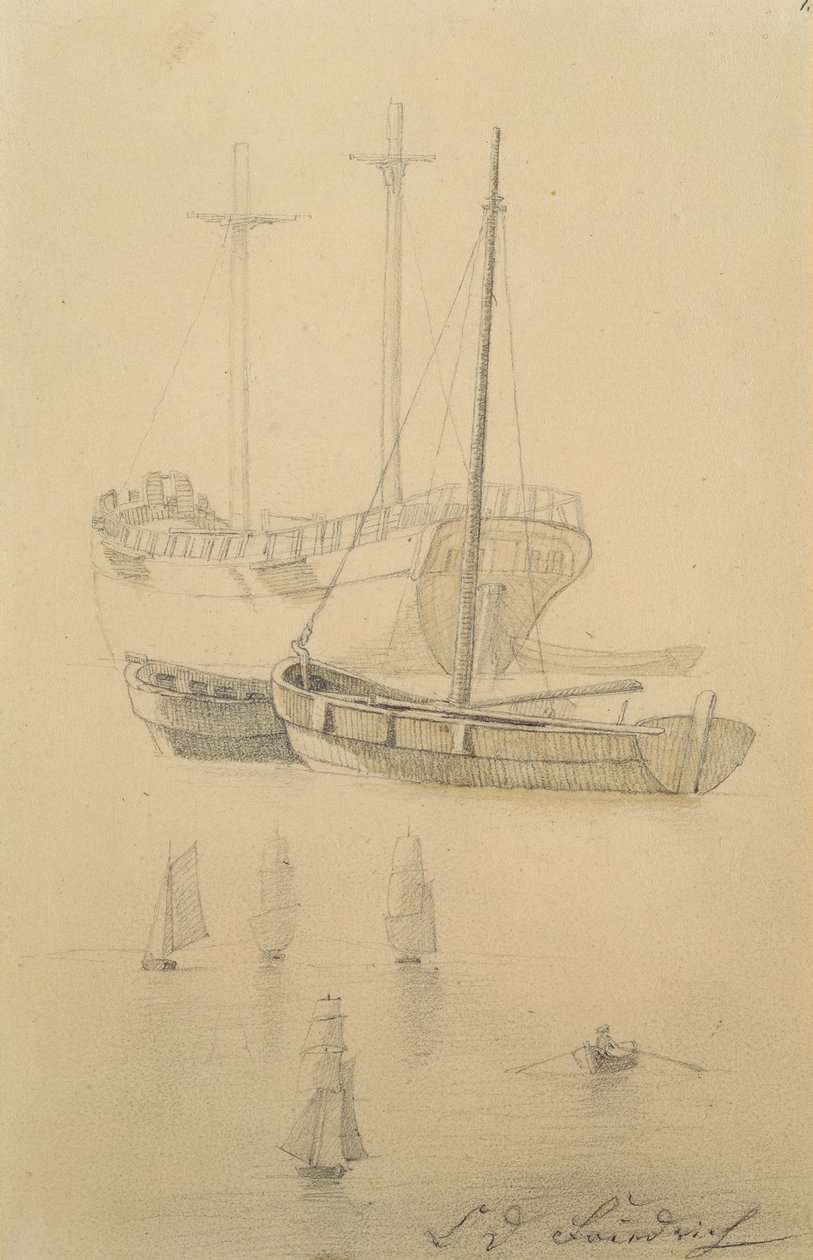 Barcos de Caspar David Friedrich