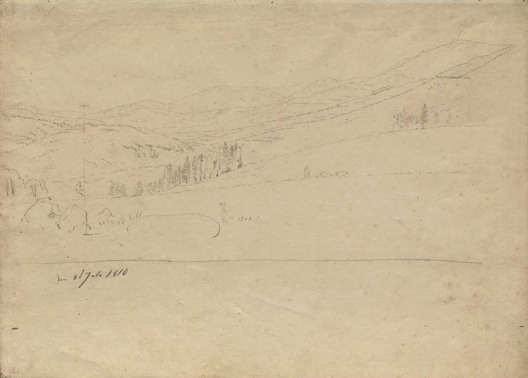Vista desde las Montañas Gigantes de Caspar David Friedrich