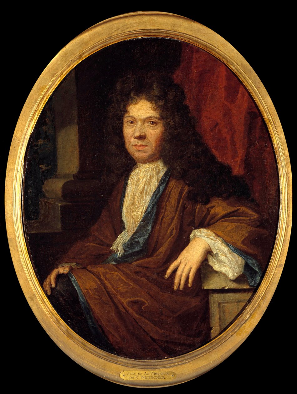 Retrato de Jean de la Bruyère (1645-1696), moralista francés. Pintura atribuida a Gaspar Netscher (1639-1684) de Caspar (attr. to) Netscher