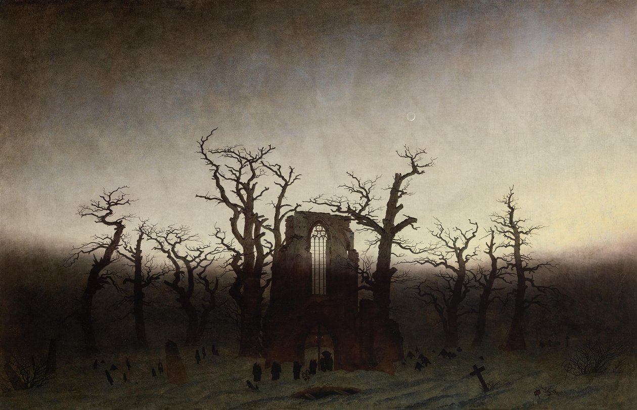 La abadía en el robledal de Caspar David Friedrich