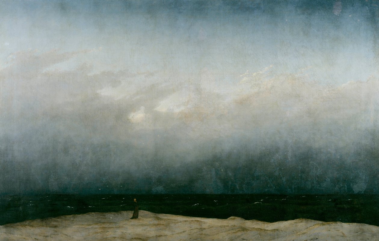 El monje junto al mar de Caspar David Friedrich