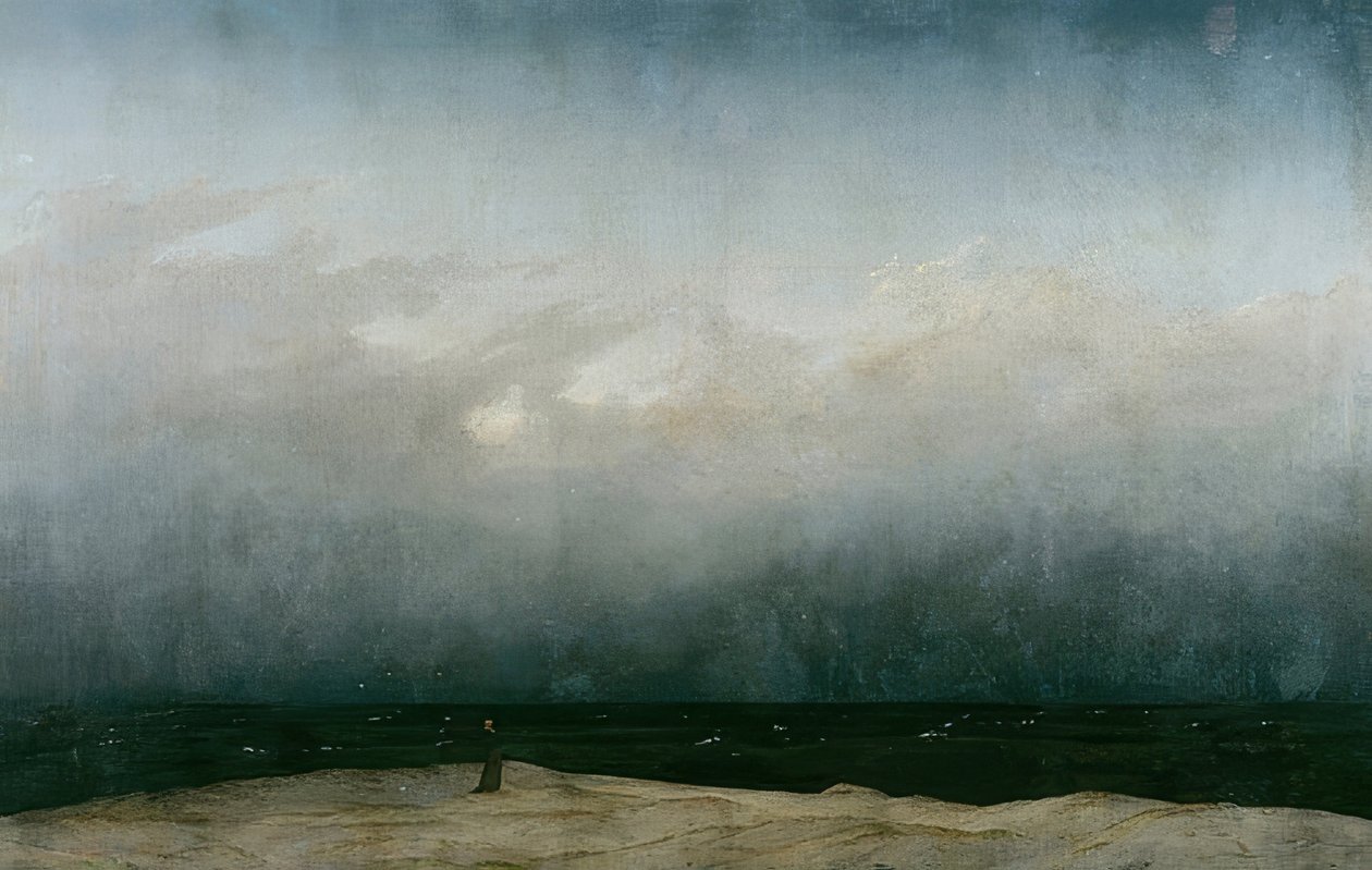 El monje junto al mar. 1808-1810 de Caspar David Friedrich
