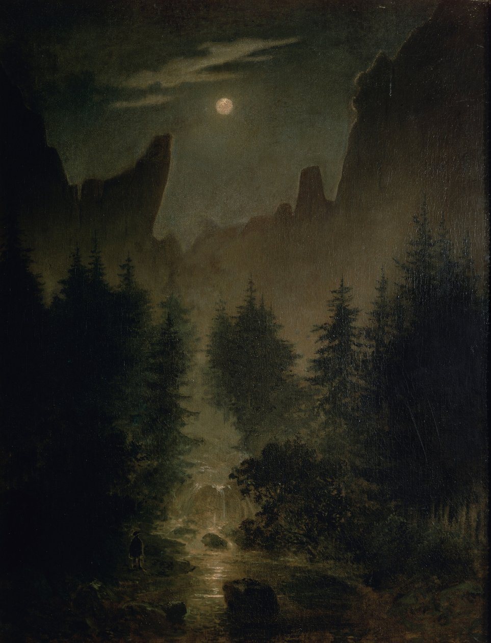 Alemán: Uttewalder Grund de Caspar David Friedrich