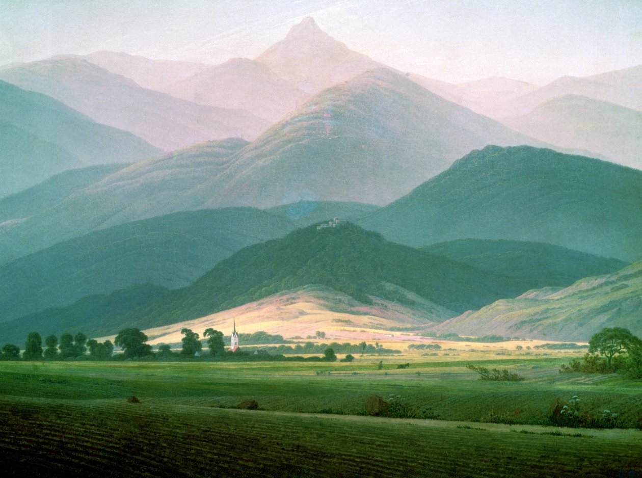 Paisaje en los Montes Gigantes de Caspar David Friedrich
