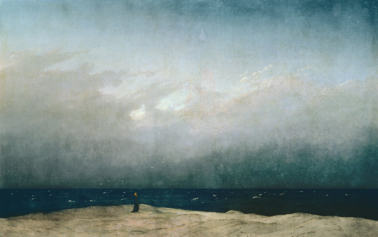 Monje junto al mar de Caspar David Friedrich