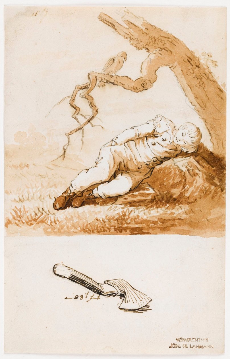 Niño dormilón de Caspar David Friedrich