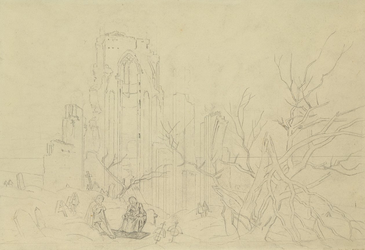 Estudio para Invierno de Caspar David Friedrich