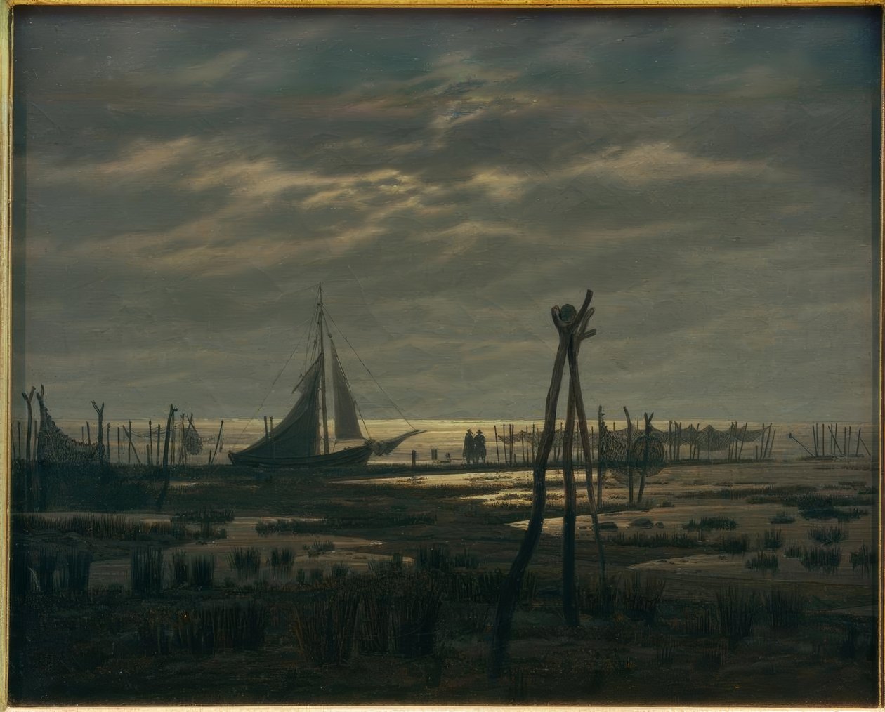 Playa pantanosa de Caspar David Friedrich