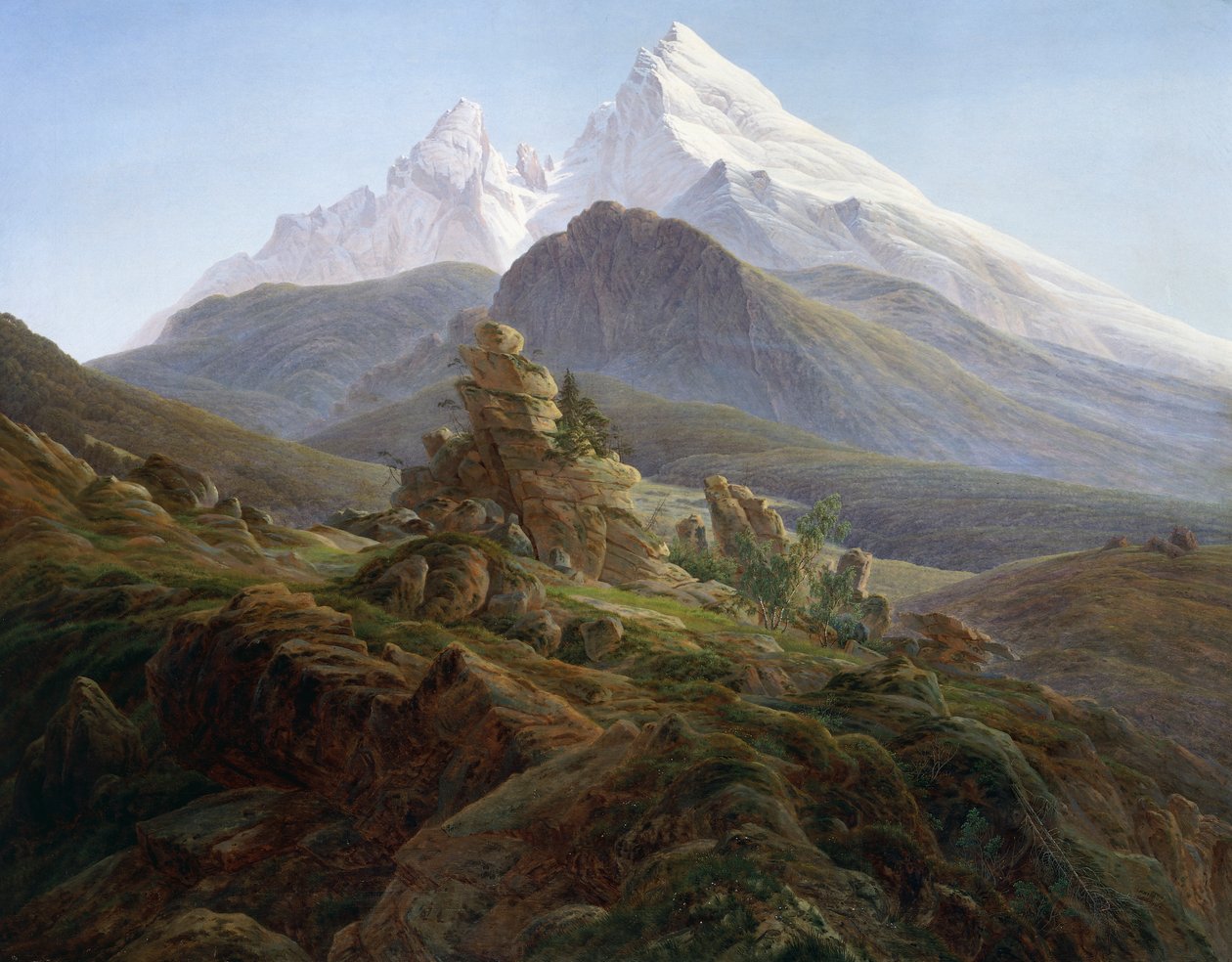 El Watzmann de Caspar David Friedrich
