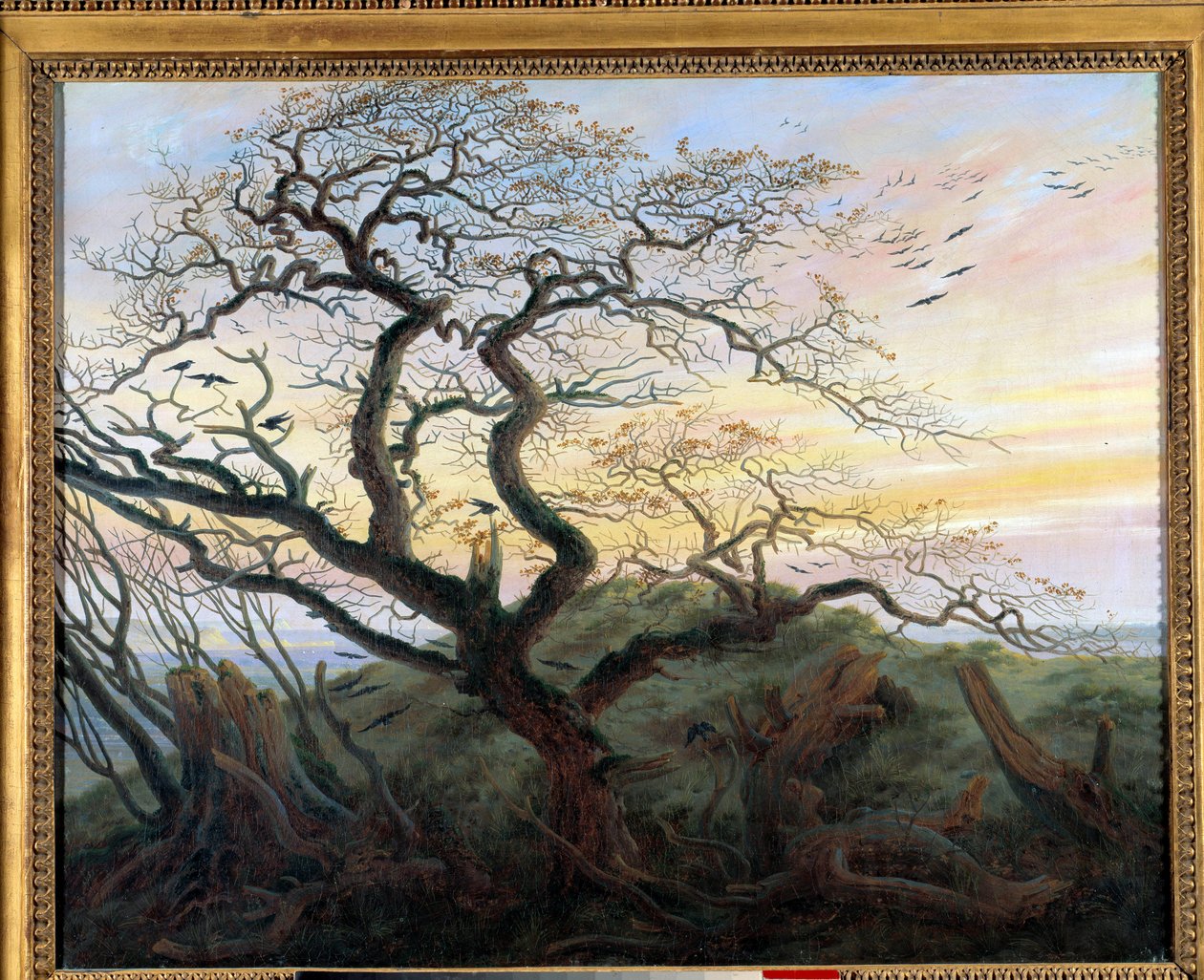 El árbol con cuervos de Caspar David Friedrich