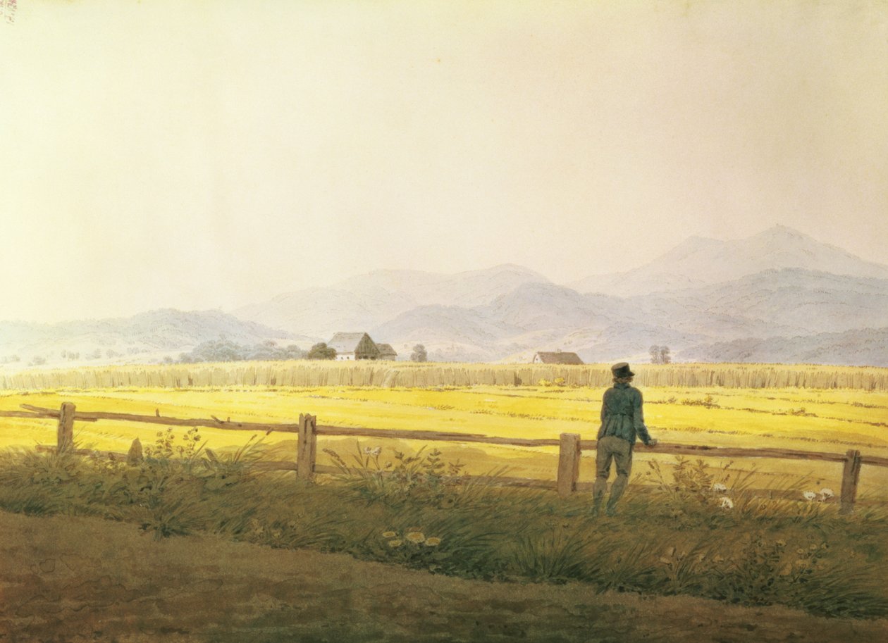 Vista de Schmiedebergerkamm, c.1837 de Caspar David Friedrich