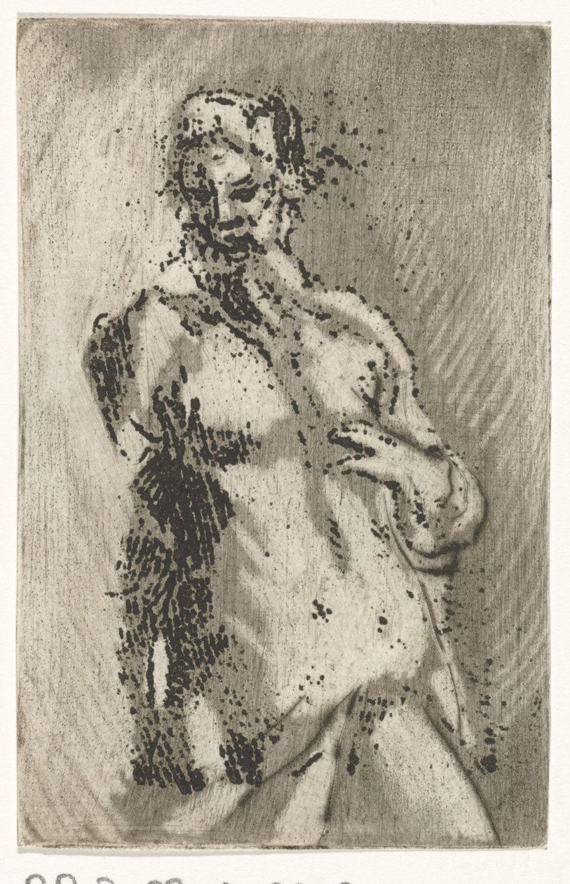 Torso de hombre desnudo de Caspar Jacobsz. Philips
