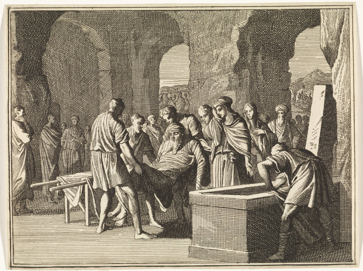 El funeral de Jakob de Caspar Luyken