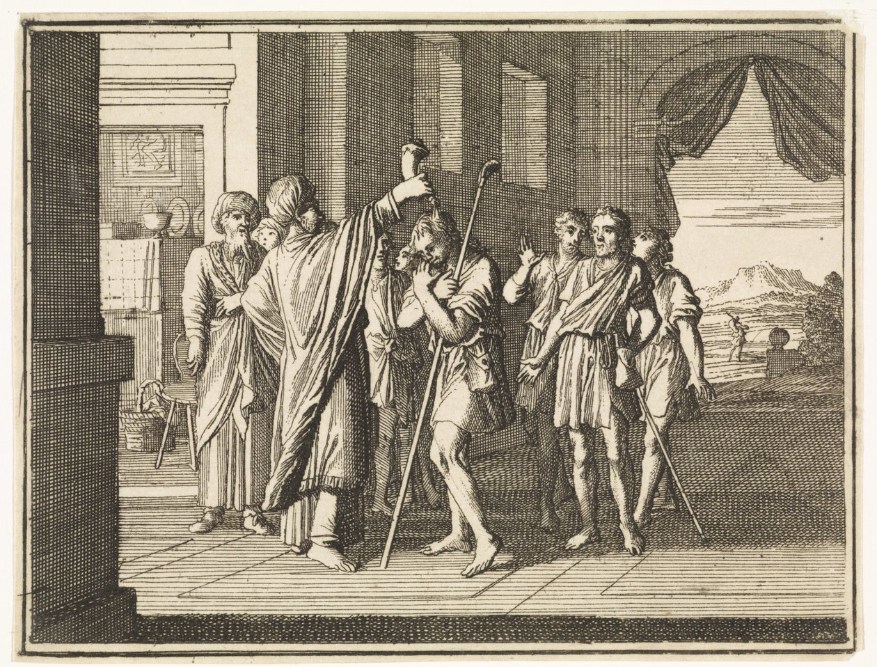 David, ungido rey por Samuel de Caspar Luyken