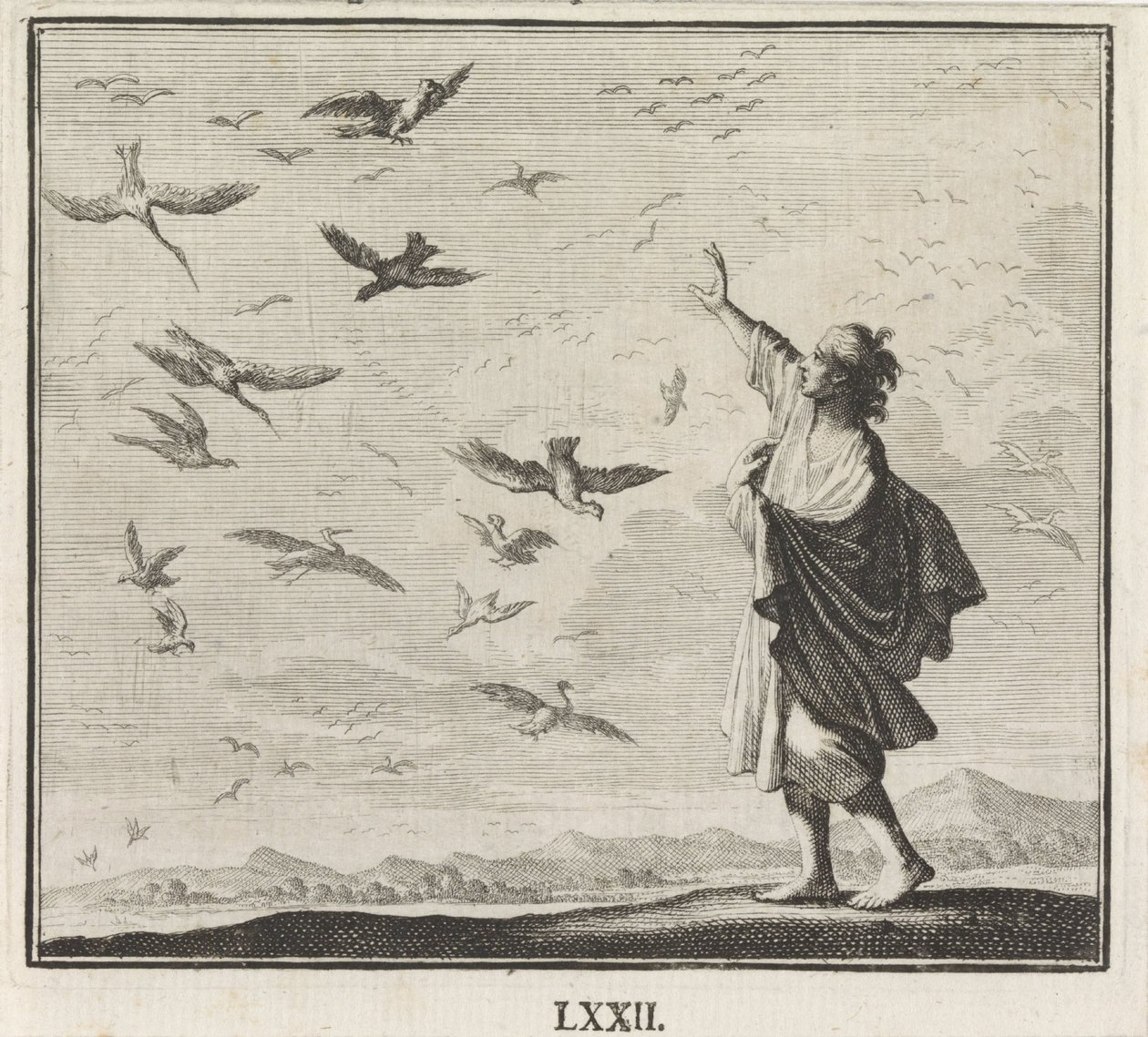 Emblema: pájaros de Caspar Luyken